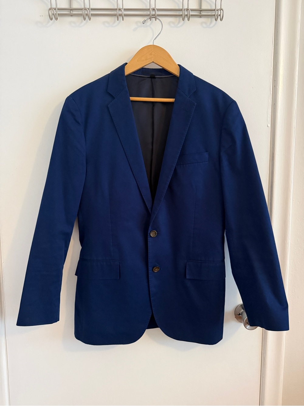 J. Crew Navy Blue Two-Button Blazer 40R